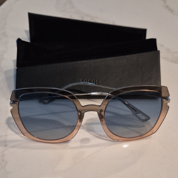 Dior Women's Sunglasses - Brown and Gray Gradient - Picture 1 of 5